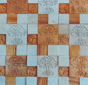 White Shade of Teak Mint Tree Natural Stones for wall cladding