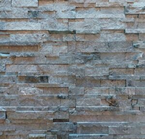 Steel grey natural stone for cladding