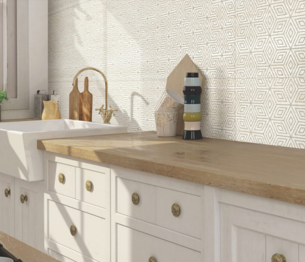 Italian travertino wall tiles by Kajaria is perfect for kitchen