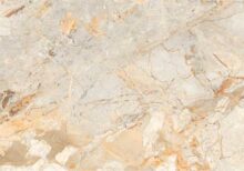 Beige Shade with Polished Finish of Breccia Aurora GVT Floor Tiles by Kajaria